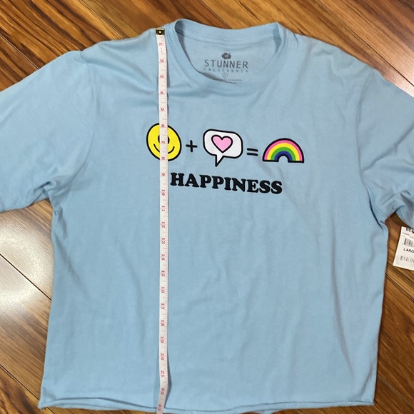 Stunner California blue short sleeved tee, size large, NWT. - Picture 7 of 9